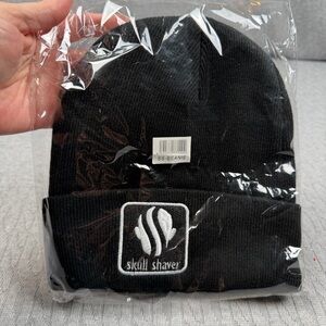 Skull Shaver Black Beanie NEW